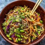 Sesame Ginger Edamame Noodles