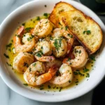 Shrimp Scampi Bowls with Garlic Bread