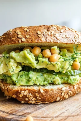 Smashed Chickpea Avocado Dill Pickle Sandwiches