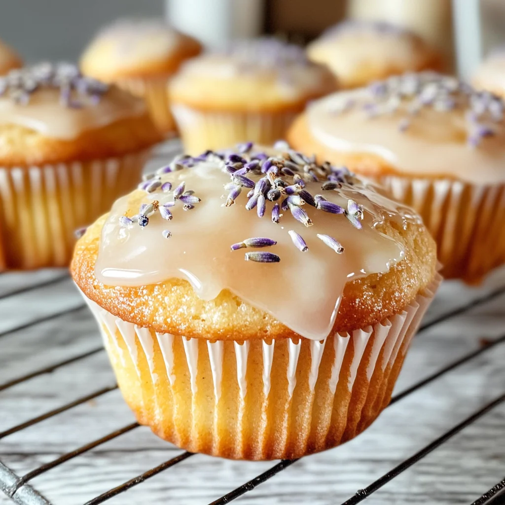 Soft & Fluffy Lemon Lavender Muffins Recipe