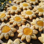 Summer Solstice Sun Cookies with Lemon Curd