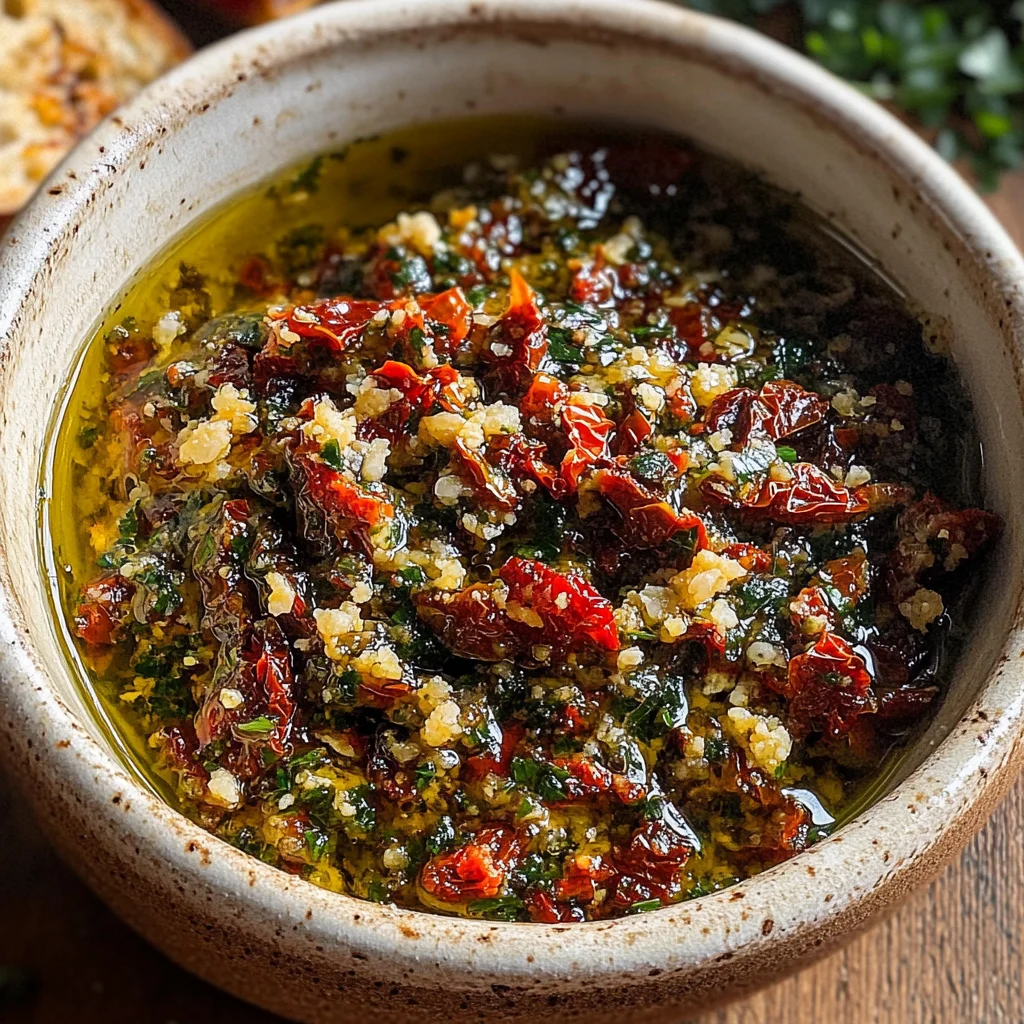 Sun-dried Tomato Olive Oil Bread Dip