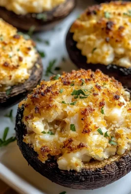 Tasty Crab Stuffed Portobello Mushrooms