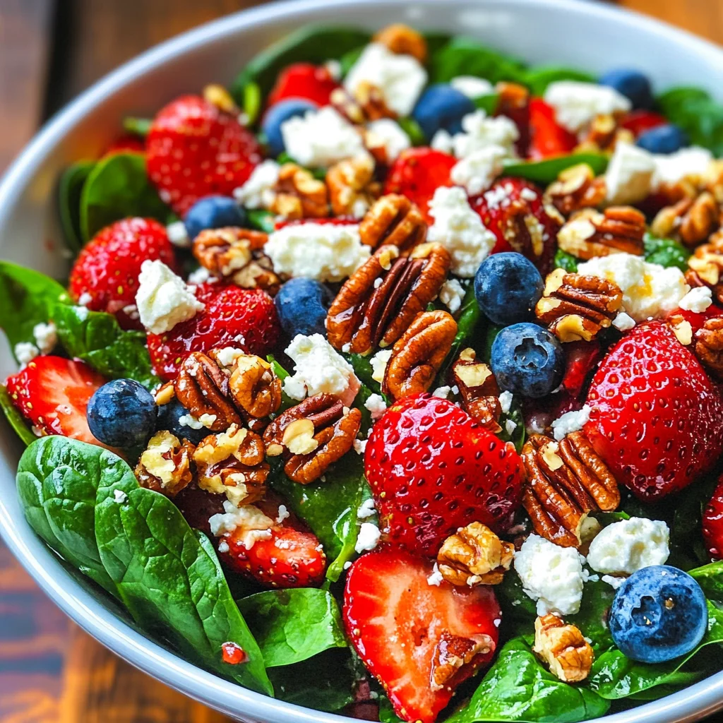 15-Minute Strawberry Spinach Salad