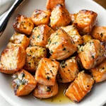 Air Fryer Salmon Bites (Lemon Garlic Butter)