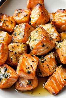 Air Fryer Salmon Bites (Lemon Garlic Butter)