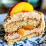 Best Peach Cake with Brown Sugar Frosting