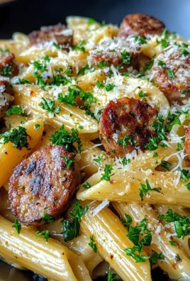 Bold Creamy Garlic Butter Cajun Parmesan Sausage Pasta