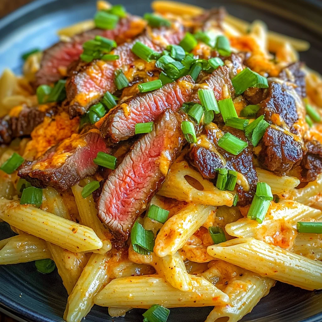 Bold Pepper Jack Buffalo Steak Pasta