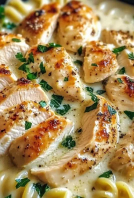 Creamy Garlic Butter Chicken and Rotini in Parmesan Sauce