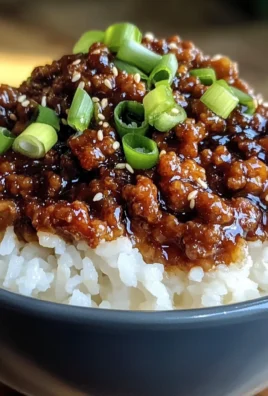 Crispy Honey Garlic Ground Beef Rice Bowl