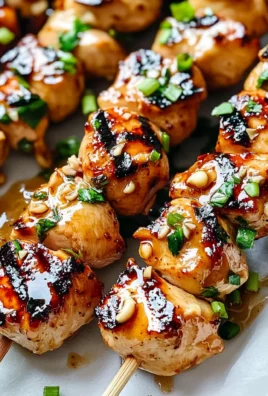 Easy Grilled Asian Chicken Skewers with Honey Garlic Sauce