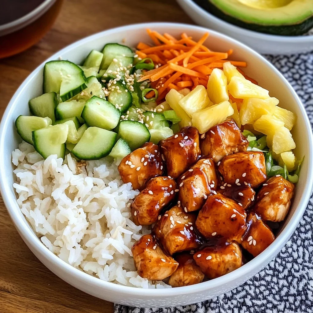 Hawaiian Chicken Poke Bowl