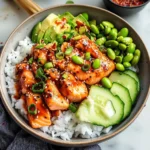 Honey Sriracha Salmon Bowls