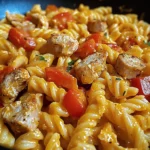 One-Pan Buffalo Ranch Chicken & Sausage Pasta