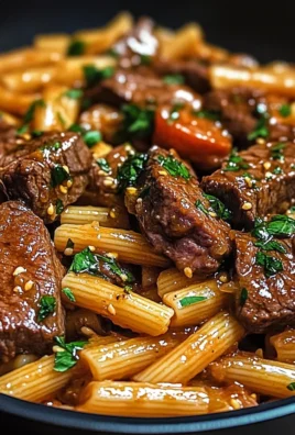 One-Pan Spicy Honey Garlic Steak Pasta