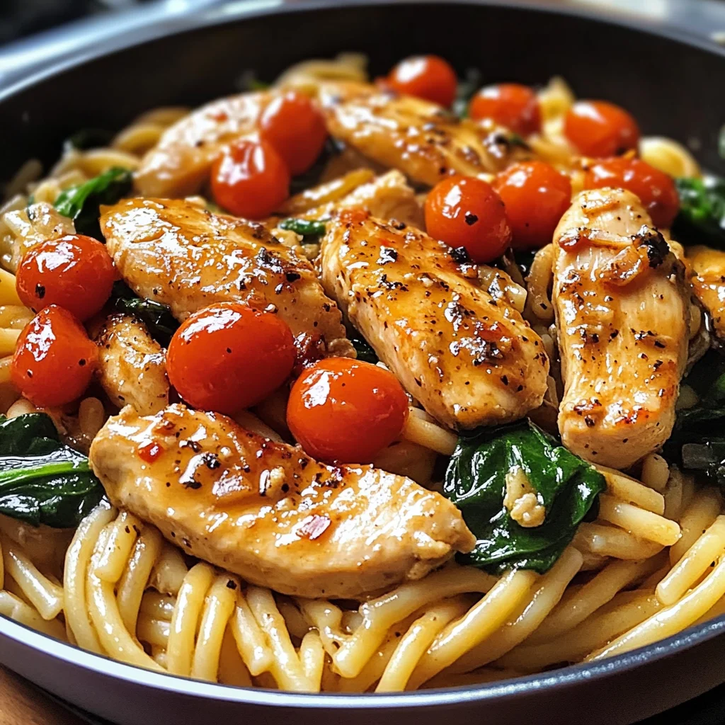 One-Pan Sweet and Smoky Garlic Chicken Pasta