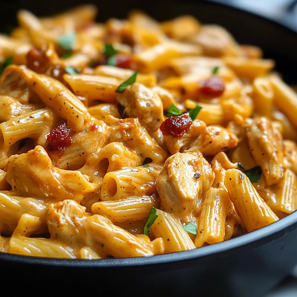One-Pot Creamy Cajun Honey BBQ Chicken Pasta