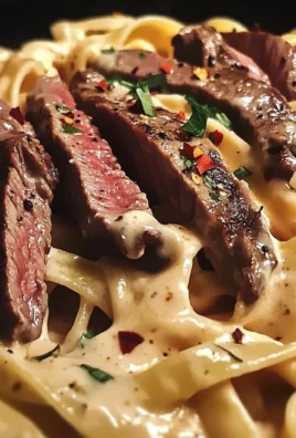 One-Pot Spicy Steak Alfredo Pasta