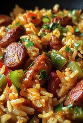 One Pan Sweet Smoky Cajun Sausage Rice