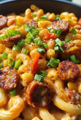 One Pot Garlic Butter Cajun Sausage Mac