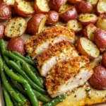 Parmesan Crusted Chicken Sheet Pan Dinner
