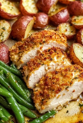 Parmesan Crusted Chicken Sheet Pan Dinner