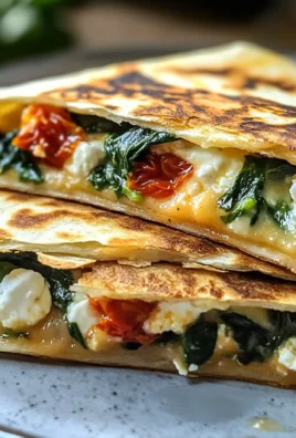 Spinach and Feta Quesadillas