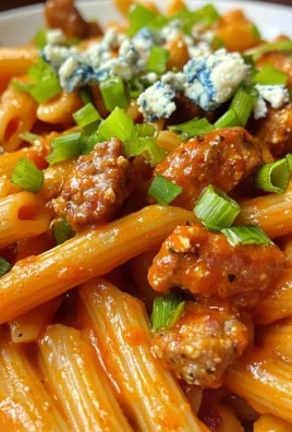 Sticky Sweet Buffalo Garlic Butter Sausage Penne