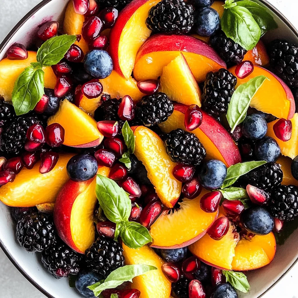 Summer Peach Fruit Salad