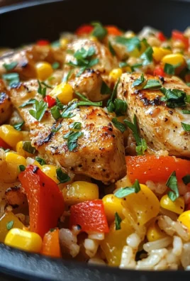 Sweet and Smoky Ranch Chicken Rice Skillet