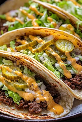 Big Mac Tacos (Crispy Smash Burger Tacos)