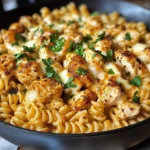 Cheesy Cajun Garlic Chicken Rotini Skillet for Comforting Nights