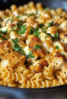 Cheesy Cajun Garlic Chicken Rotini Skillet for Comforting Nights