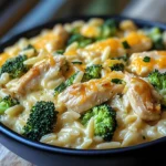 Cheesy Chicken Broccoli Orzo