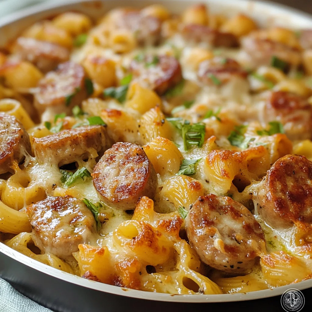 Chicken Apple Sausage One Pan Pasta