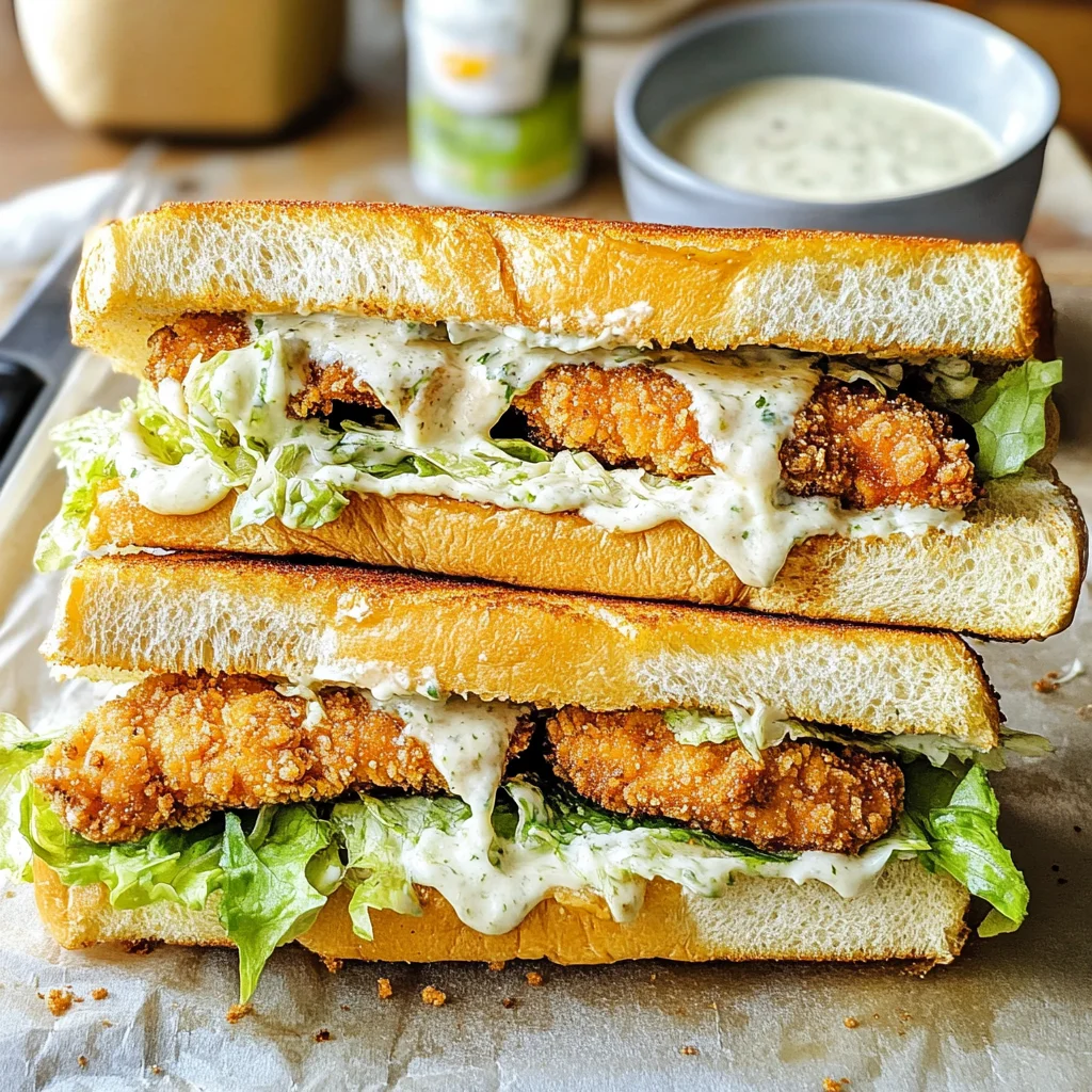 Chicken Caesar Sandwiches