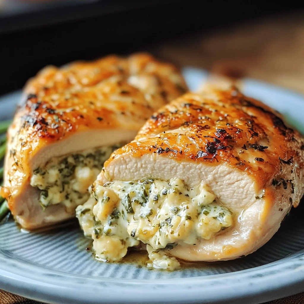 Cream Cheese and Herb Stuffed Chicken