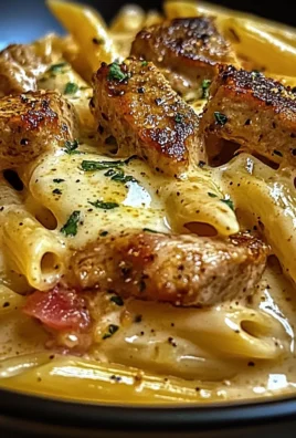 Creamy Cajun Steak Penne Pasta