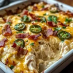 Creamy Jalapeño Popper Chicken Casserole