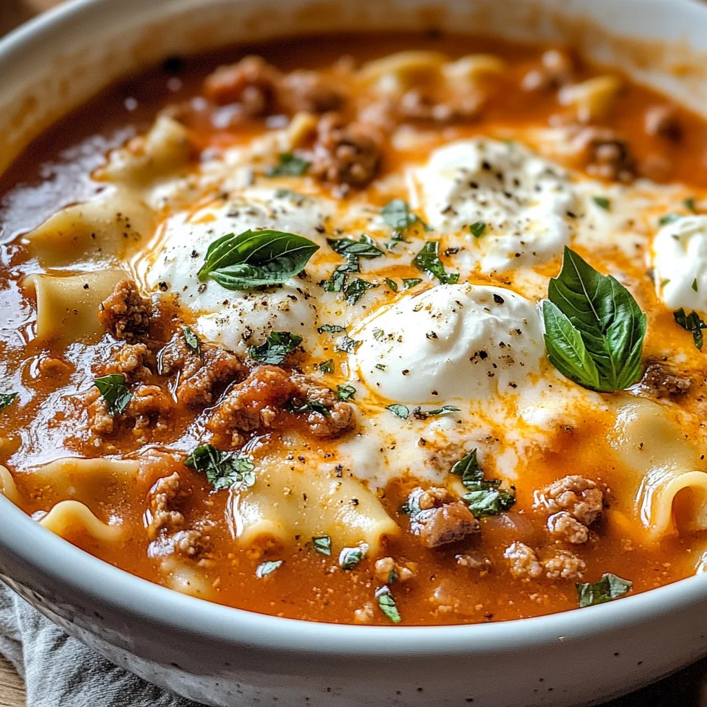 Crockpot Lasagna Soup