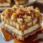 Easy Caramel Apple Cheesecake Bars