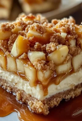 Easy Caramel Apple Cheesecake Bars