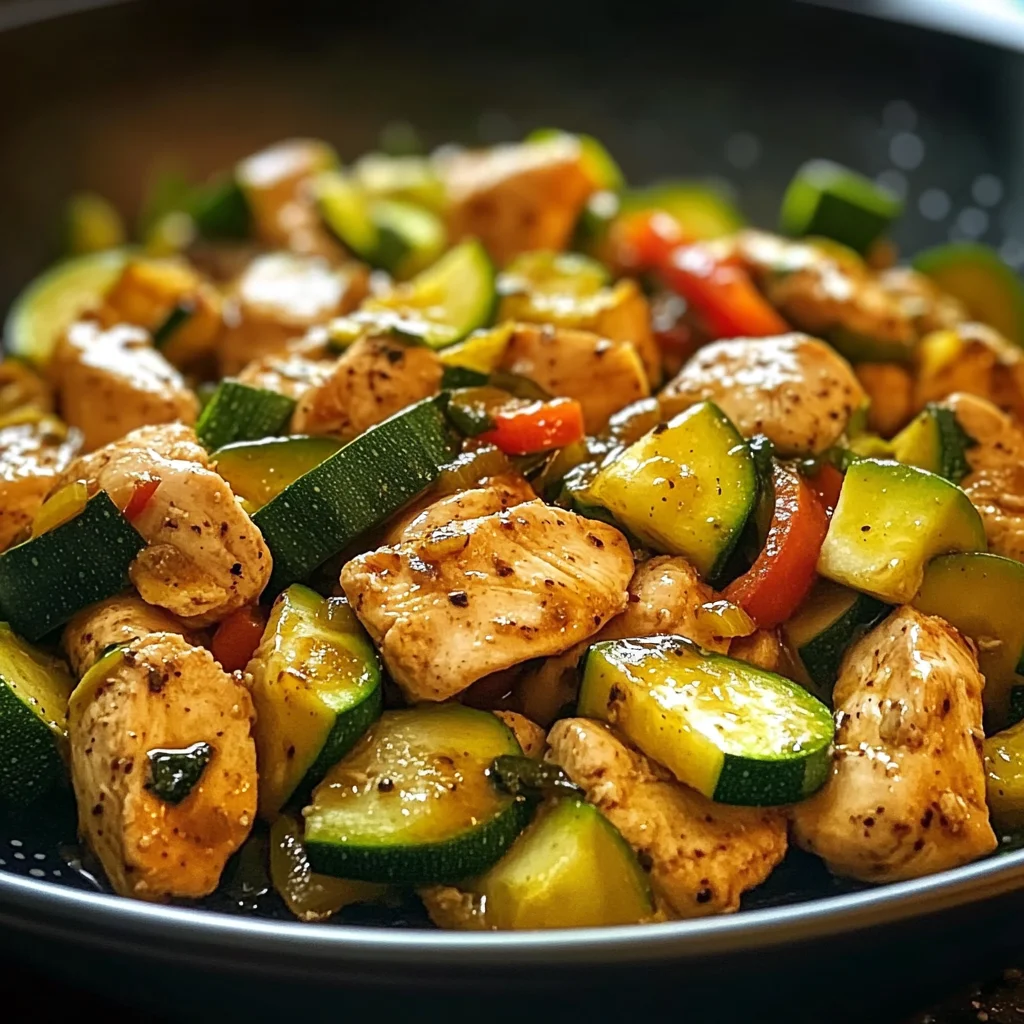 Easy Chicken Zucchini Stir Fry