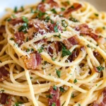 Easy Garlic Bacon Pasta Recipe