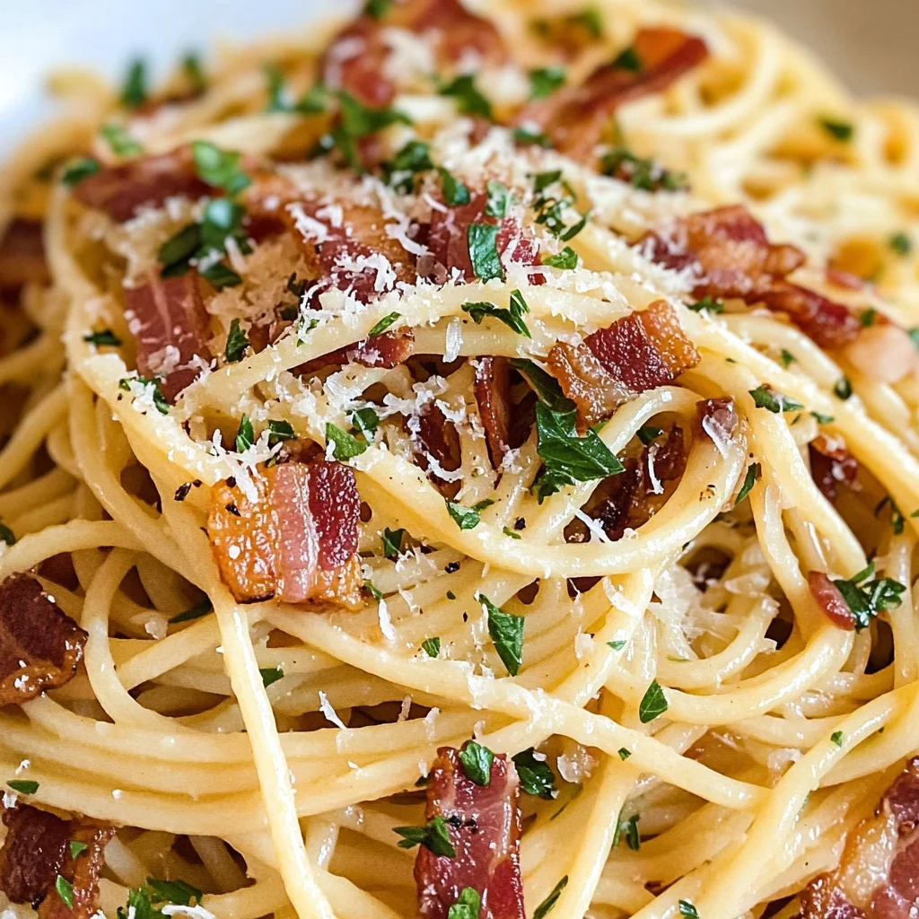 Easy Garlic Bacon Pasta Recipe