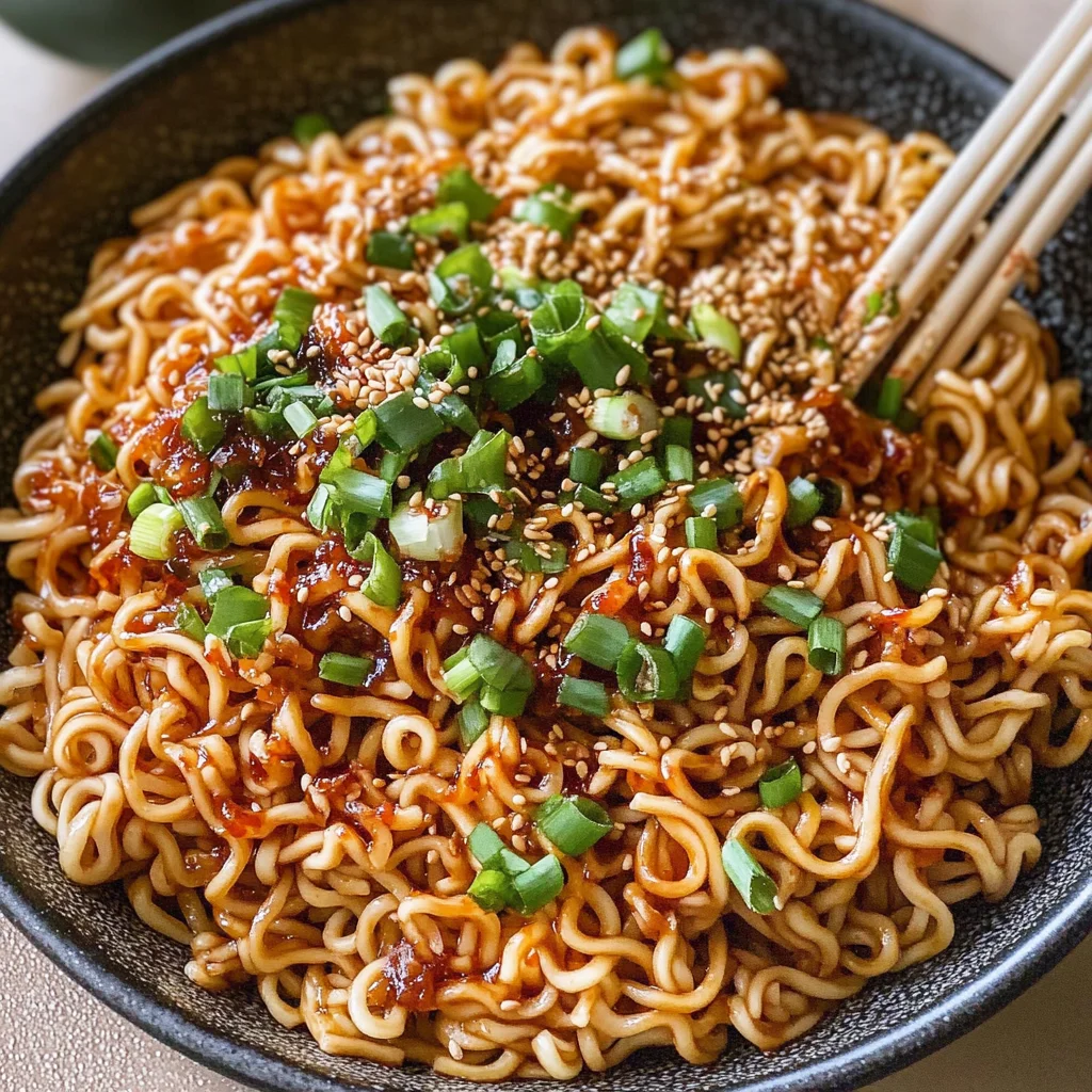 Easy Garlic Chili Oil Noodles