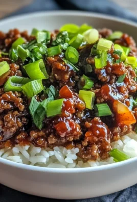 Easy Korean Ground Beef Bowl Recipe with Ginger Soy Sauce for Quick Dinners