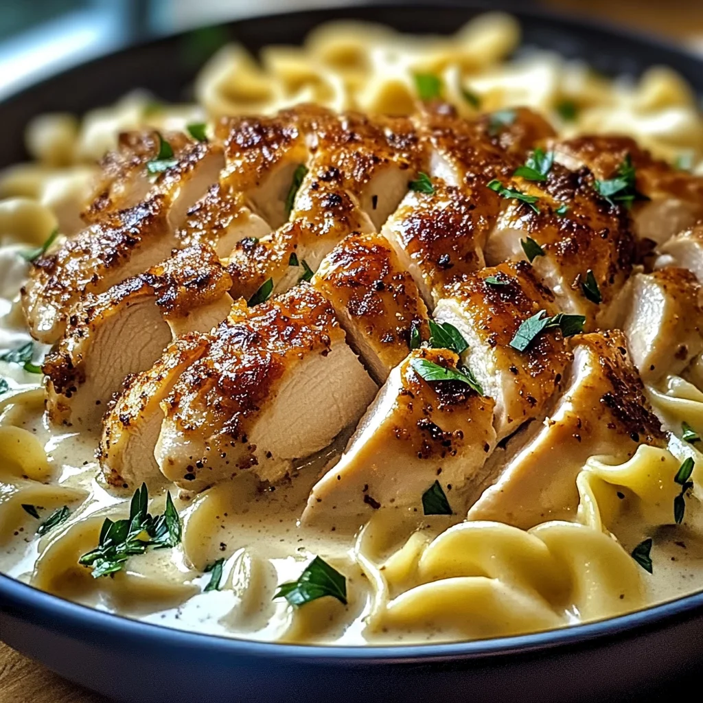 Garlic Butter Chicken and Creamy Noodles You'll Adore