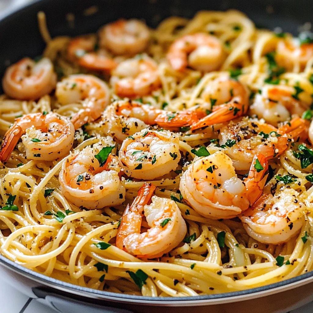 Garlic Shrimp Pasta
